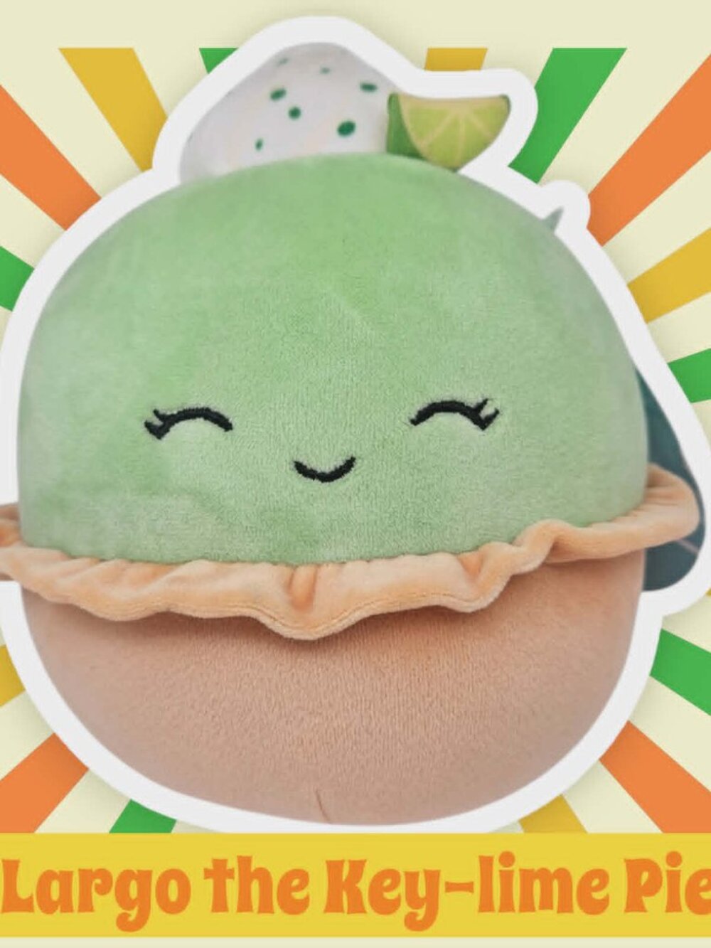Original Squishmallow 2024 "Largo the Key-Lime Pie" Squishy Plush Toy 5"